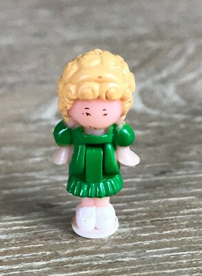 1991 Polly Pocket Polly's Dream World Figure Doll Green Dress | eBay