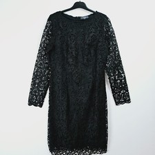 Studio - Black Crochet Lace Dress - UK 12 - NEW