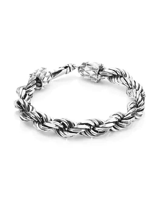 Emanuele Bicocchi White & Silver Pearl Spacers Necklace