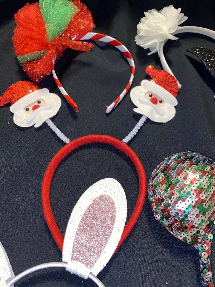 Lote Diadema Niñas Rosa Navidad Halloween Conejito de Pascua 8 Piezas Foto 2 de 4