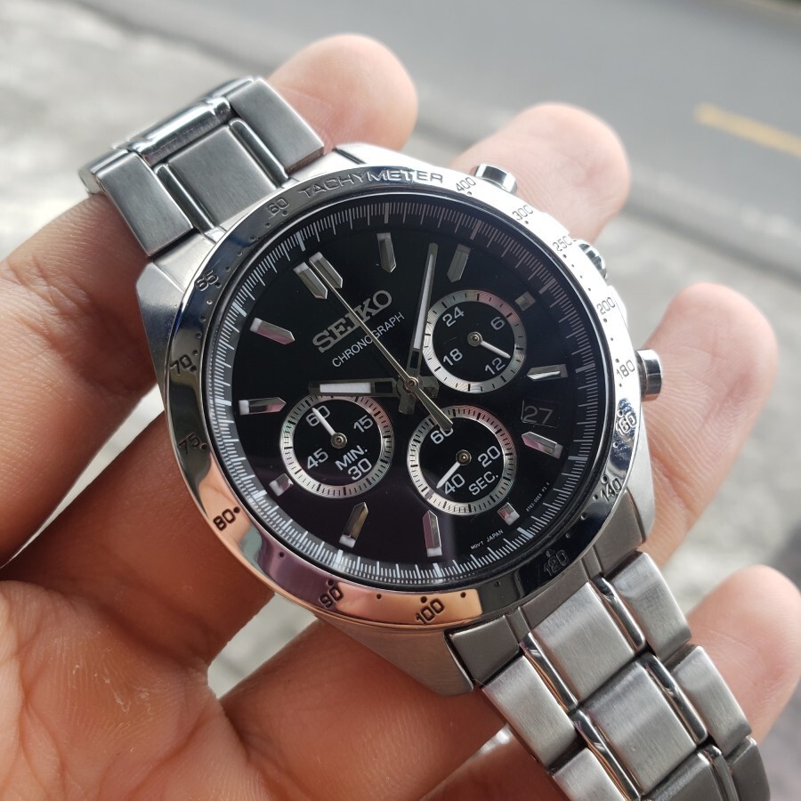 Rare Seiko Chronograph Quartz Seitona SBTR013 Triple Sub