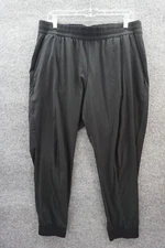 BR Standard Pants Mens Large Black Jogger Zipper Pocket Elastic Drawstring Waist