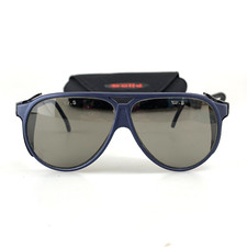 Bolle Vintage Sunglasses mod. CALAIS Z87 Blue Aviator Glacier France 80s RARE