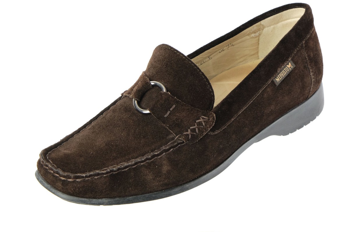 LKNW MEPHISTO Cool-Air Sz. 7.5 Loafers Comfort Dark Brown 