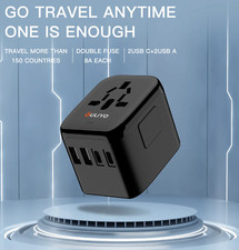 Universal Travel Adapter Converter International Wall Charger AC USB Power Plug