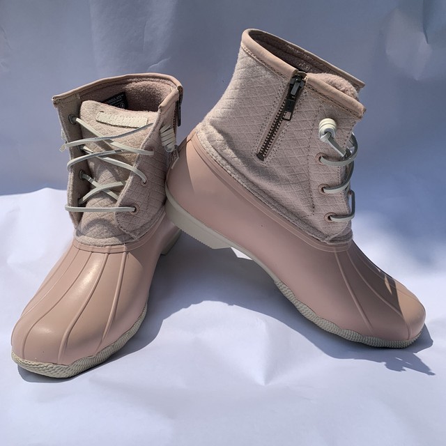 rose dust sperry boots