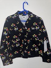 Obey Floral Chore Jacket Sz Xs