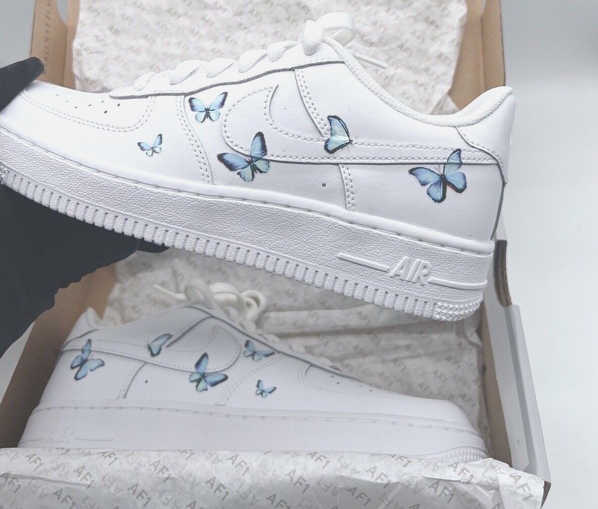 nike air force mit schmetterlingen