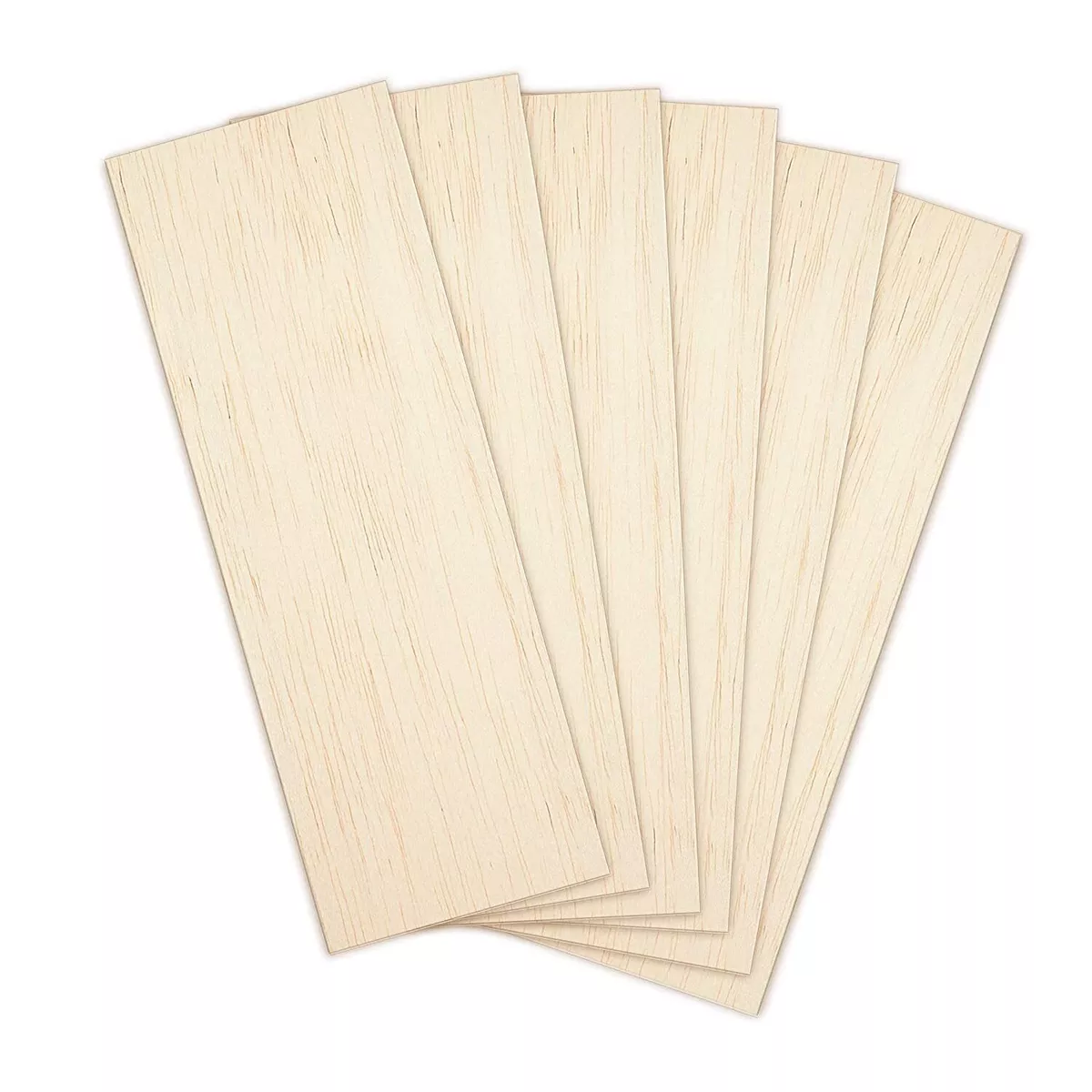 Balsa Wood Sheets Unfinished Thin Wood Pieces For Crafts 1/16