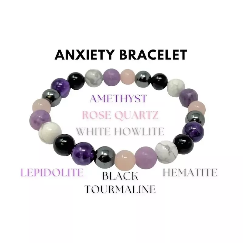 1pc Black Tourmaline Rose Quartz Lepidolite White Howlite