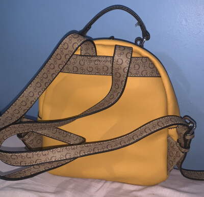 Guess Mustard Yellow Backpack Guess Bags | Guess Backpack | Color: Yellow | Size: Os main image 2