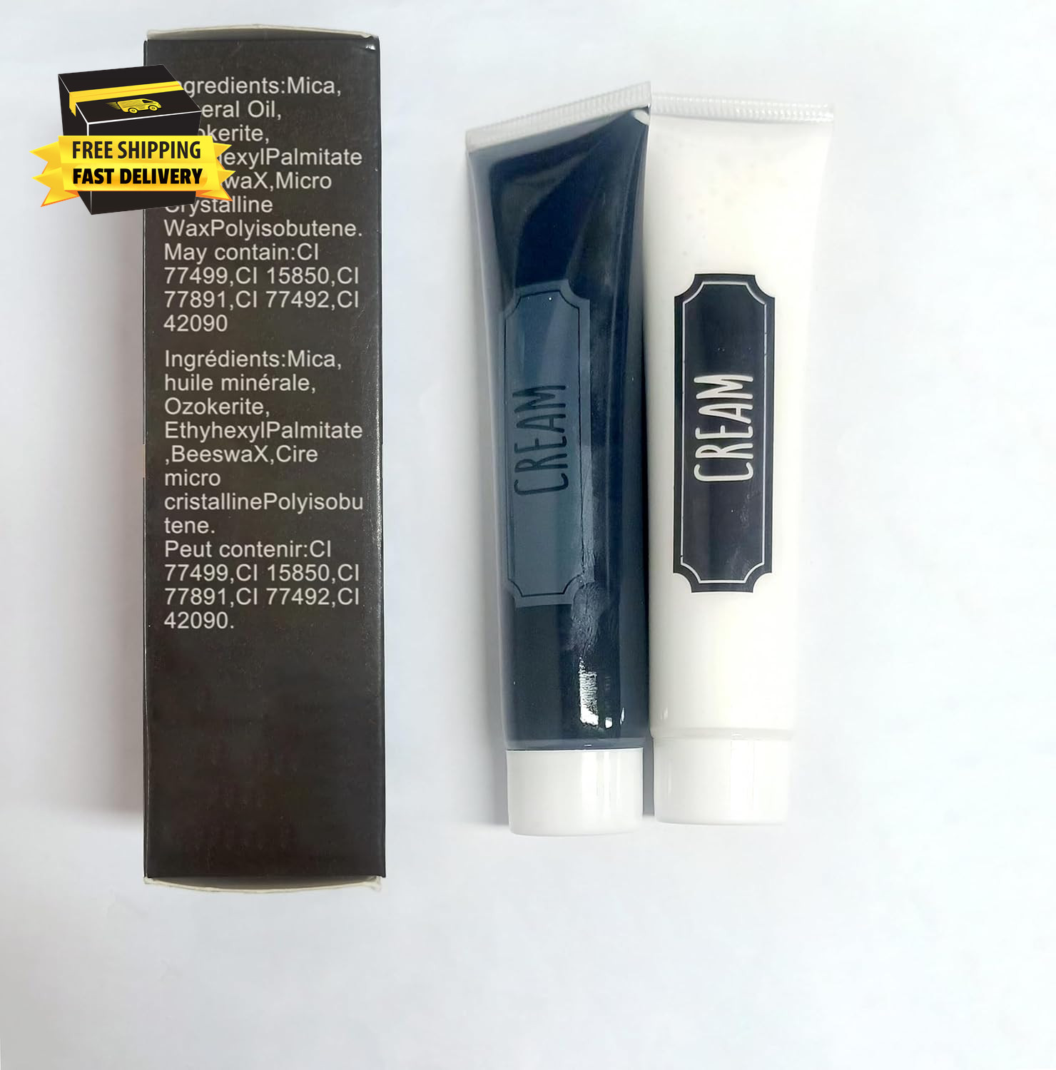 White Black Face Body Paint,Clown Face Body Paint SFX Makeup Palette with Brushe