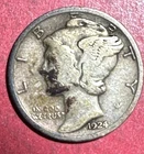 1924 US Mercury SILVER Dime FINE! Old US Coin!