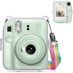For Fujifilm Instax Mini 12 Instant Camera Clear Case Crystal Hard Shell Cover