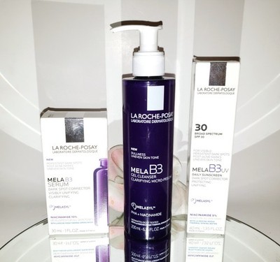 La Roche-Posay Mela B3 Gel Cleanser or Face Serum or Sunscreen SPF 30 PICK ONE