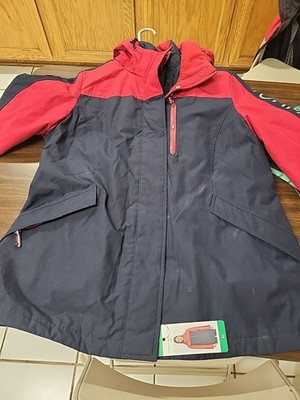 Ladies Size XL Tommy Holfoger 3 In One Coat Jacket Cute With Pockets Logos Hood 
