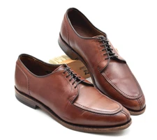 Allen Edmonds LaSalle Leather Shoes -7D- Chili Brown Split Toe Blucher 4398 USA
