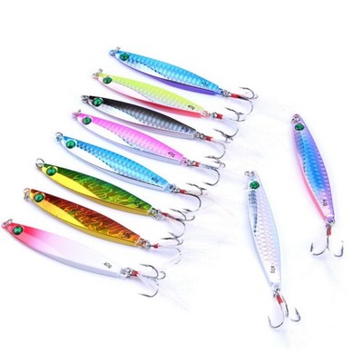 Aorace 10pcs 8.7cm/40g Saltwater white feather,