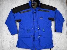Vintage Marmot Jacket Mens XL Blue Gore Tex Mountain Ski Parka Hooded Coat Shell