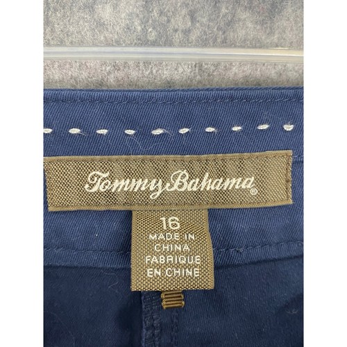Tommy Bahama Navy Blue Shorts Size 16 Women's Classic Chino Bermuda - Picture 4 of 4