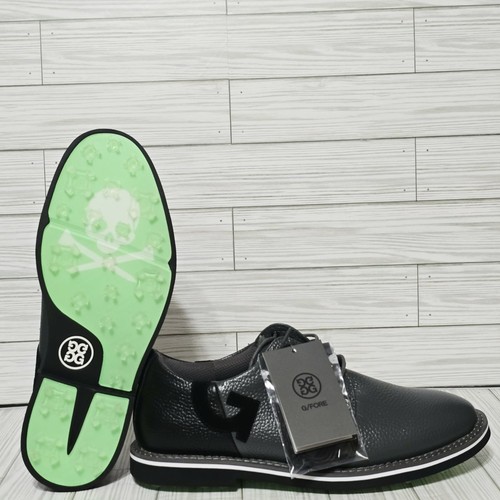 Chaussures de golf G/FORE hommes 10,5 Gallivanter cuir grainé deux tons charbon GMF00004 - Photo 1/13