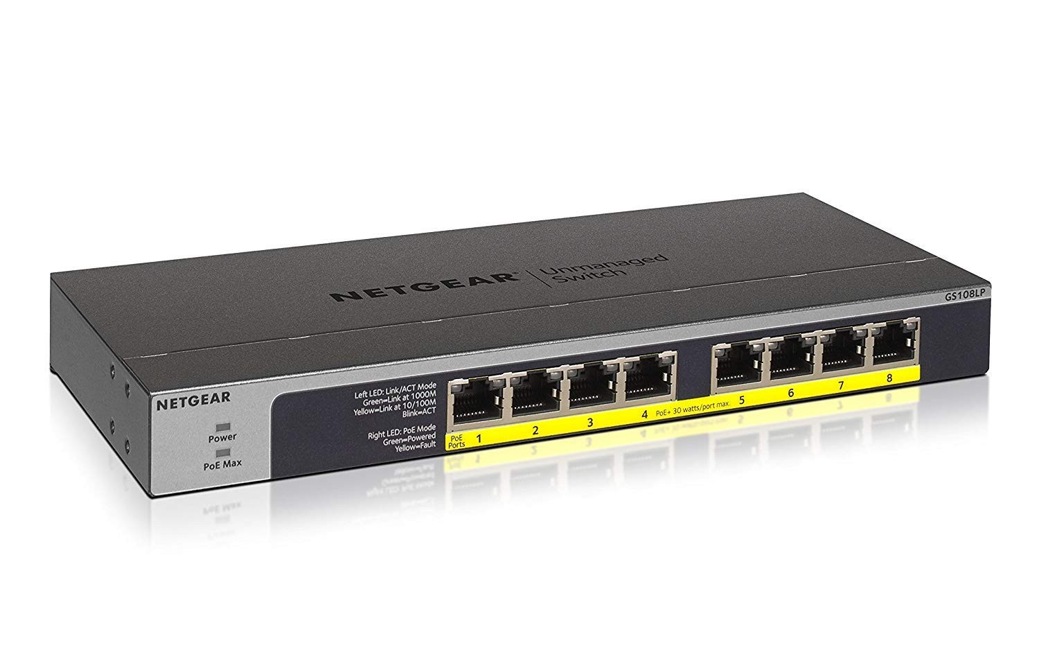 Switch Ethernet PoE+ 8 ports resout les problemes de signal Wi-Fi faible