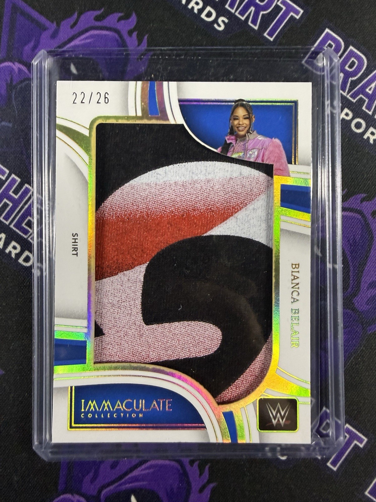 2023 Panini Immaculate WWE Bianca Belair Jumbo Patch #22/26