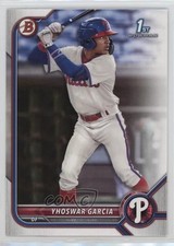 2022 Bowman Prospects Yhoswar Garcia #BP-90 0ny1