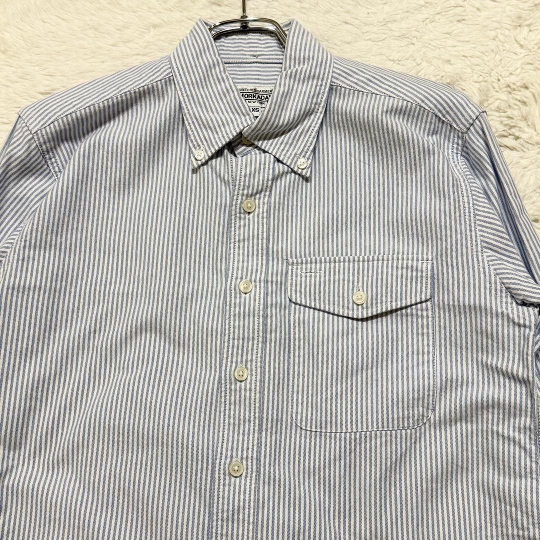 Engineered Garments WORKADAY Blue Button-Down Oxf… - image 5
