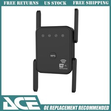 300M Internet Repeater WiFi Extender Booster 2.4GHz 4-Antennas 300Mbps Speed