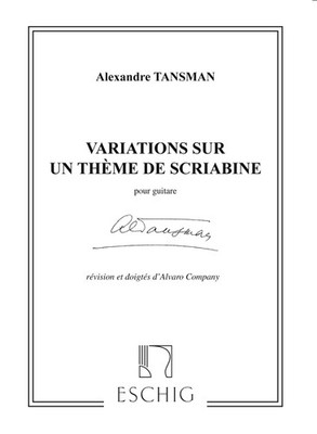 Variation Sur Theme De Scriabine | Alexandre Tansman | Partitur | 2001