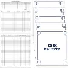 5 Pcs Check Registers for Personal Checkbook Transaction Registers for Business
