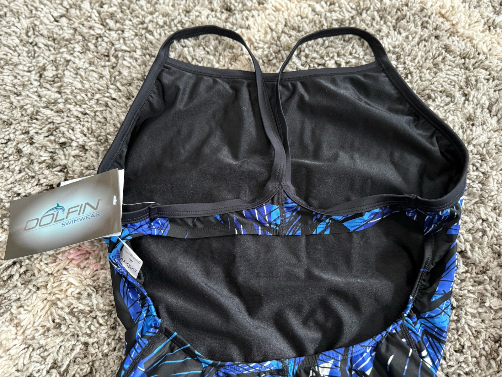 Dolfin Women’s Swimsuit Blue TORRENT Size 40( Actual Size (X-XL)