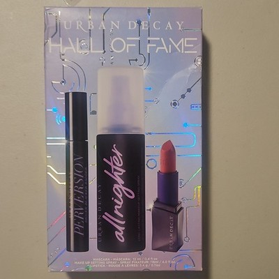 Urban Decay Hall Of Fame Travel Set: Mascara, All Nighter Spray, Lipstick