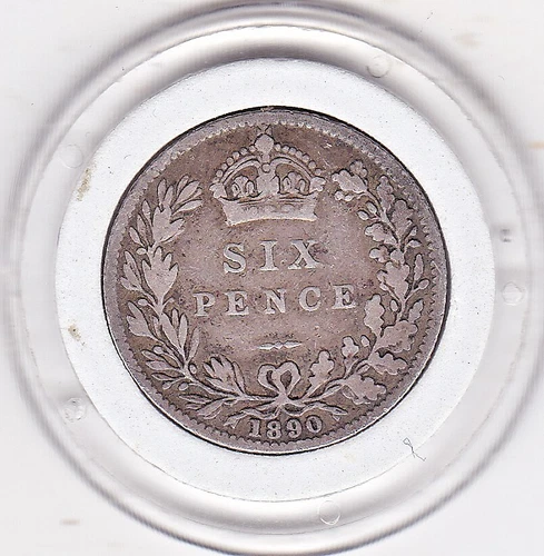 1890 Victoria Sixpence — photo from the most recent tracked eBay sale