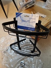 Croydex Large Two Tier Corner Basket for Shower Or Bath