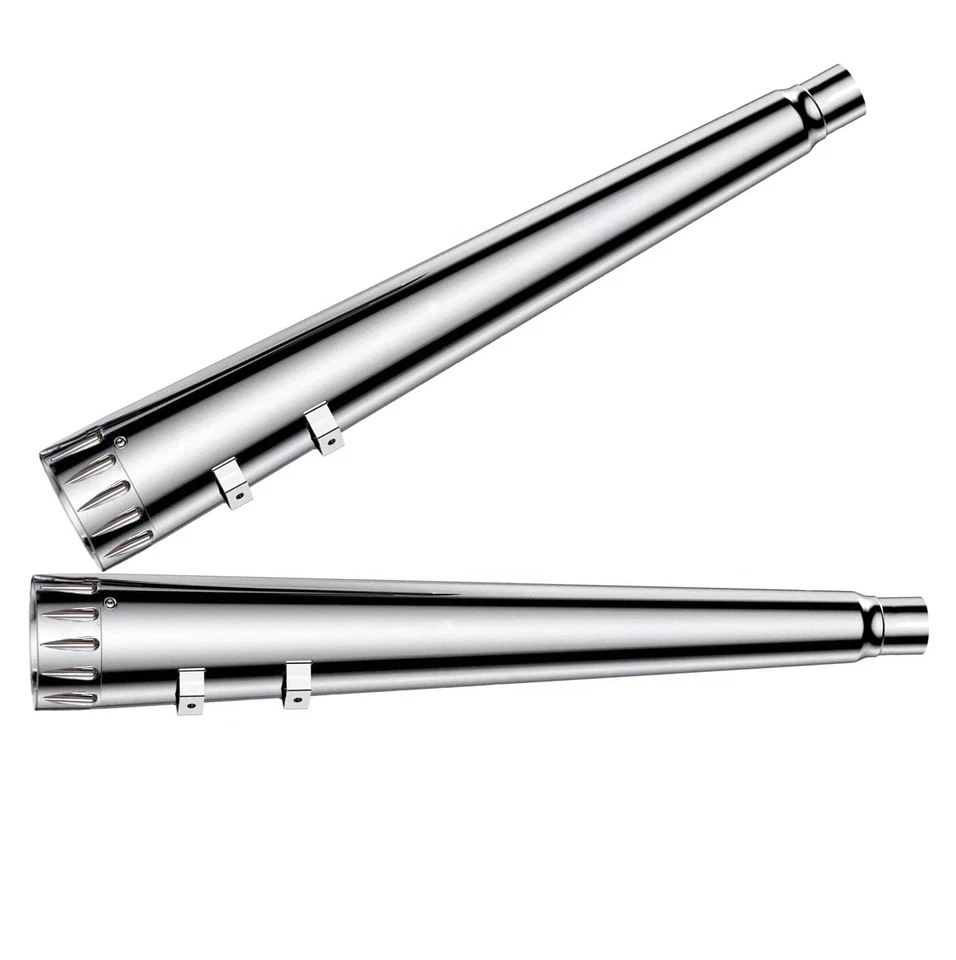 DNA 4" Slip On Muffler For Harley 95-16 Touring Road Street Glide Exhaust Pipes Foto 2 de 4