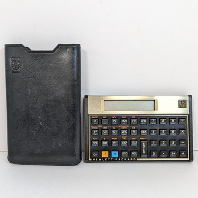 Hewlett Packard HP 12C Financial Calculator with Case Working See Video