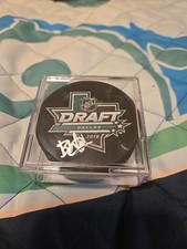 Bode Wilde Autogpraphed Puck 2018 NHL DRAFT
