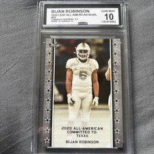 2020 LEAF  BIJAN ROBINSON #98 ALL-AMERICAN BOWL CCG GEM MINT 10