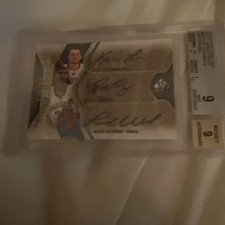 2009-2010 SP Game Used Multi Marks Kevin Love/ Westbrook/ Mayo BGS  9 Number 32/