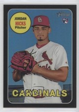 2018 Topps Heritage High Number Chrome Black Refractor 24/69 Jordan Hicks 0t2