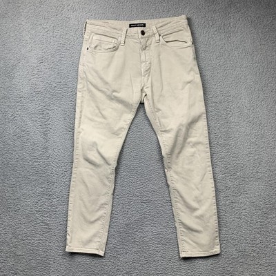 Mavi Jake Slim Leg Jeans Mens 31x29 Beige Tapered Stretch Denim Pants Casual