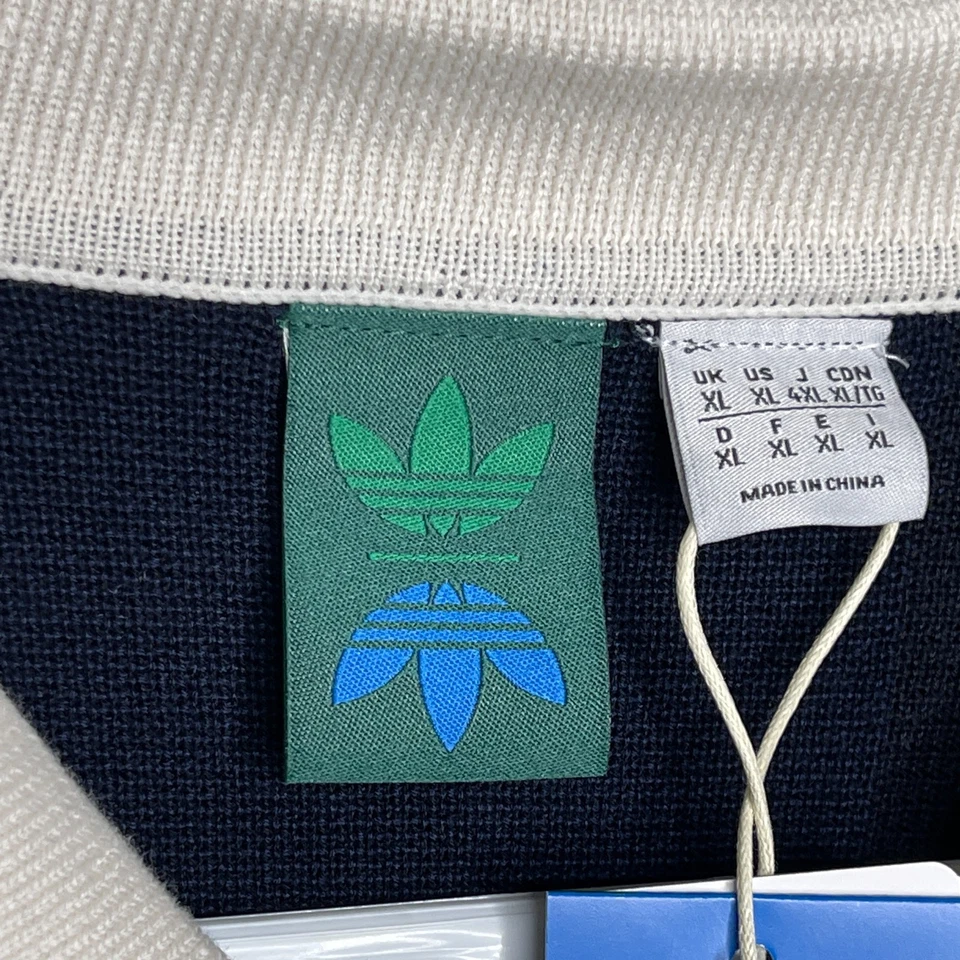 Adidas Originales Eslabones Rodantes Para Hombre Talla XL Manga Larga Polo Nuevo IT0142 Foto 3 de 4