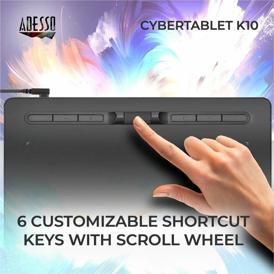Adesso 10" x 6" Graphic Tablet (cybertabletk10) - Image 4 of 4