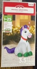 Holiday Time Inflatable Magic Unicorn Air Blowup New