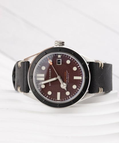 Spinnaker Cahill 300 Malbec Automatic Watch with Maroon Dial #SP-5096-04 - 858b