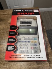 NEW Sharp EL-1750V Two-Color Printing Calculator 2 Lines/Second Black/Red