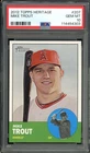 Mike Trout Card 2012 Topps Heritage #207 PSA 10