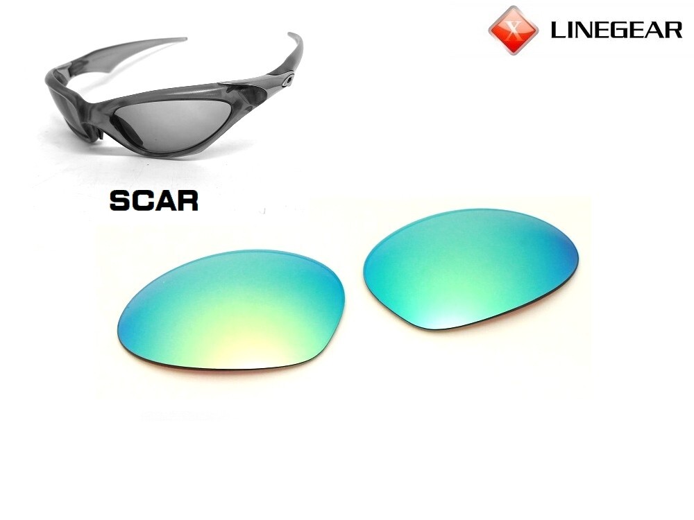 LINEGEAR Turquoise Blue - Non Polarized Lens for Oakley Scar [SC